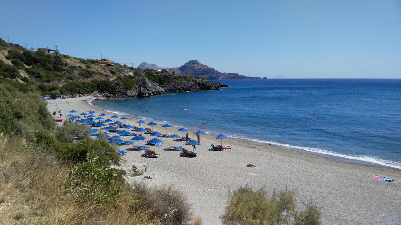 Souda beach Beach with Umbrellas and Sunbeds available, Plakias, Crete