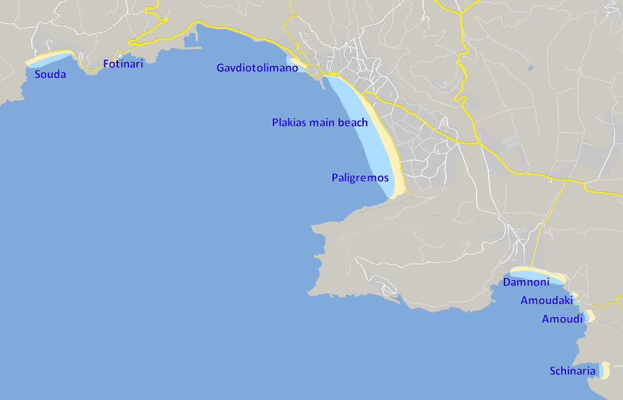 Παραλίες στον Πλακιά